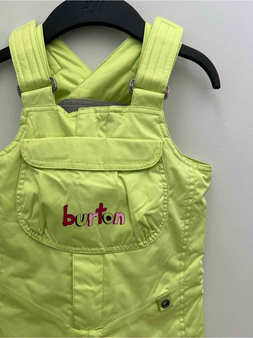 Burton Neon Lime Kids Snow Bib Overalls
